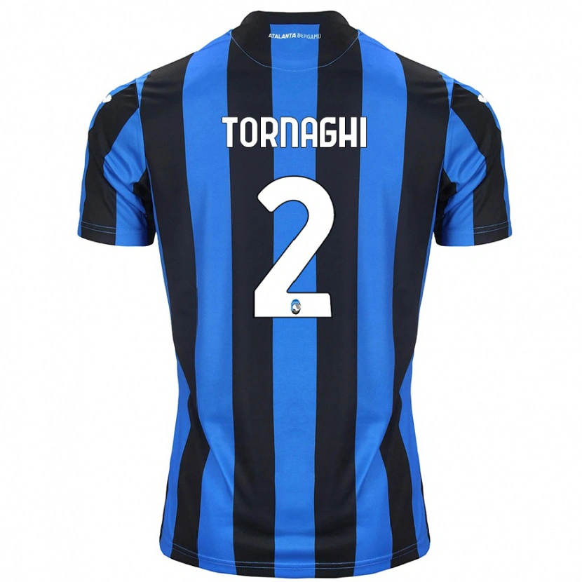 Danxen Kinder Pietro Tornaghi #2 Blau Schwarz Heimtrikot Trikot 2024/25 T-Shirt Schweiz