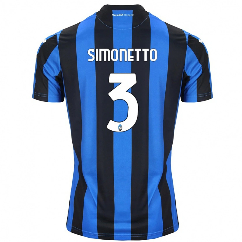 Danxen Kinder Federico Simonetto #3 Blau Schwarz Heimtrikot Trikot 2024/25 T-Shirt Schweiz