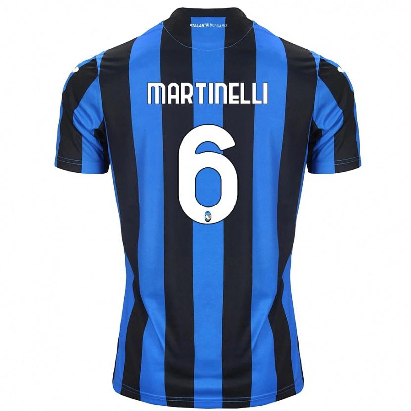 Danxen Kinder Gabriel Martinelli #6 Blau Schwarz Heimtrikot Trikot 2024/25 T-Shirt Schweiz