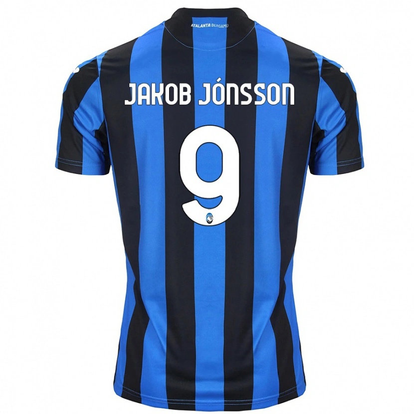 Danxen Kinder Birkir Jakob Jónsson #9 Blau Schwarz Heimtrikot Trikot 2024/25 T-Shirt Schweiz