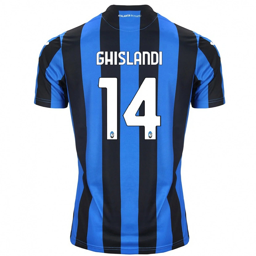 Danxen Kinder Davide Ghislandi #14 Blau Schwarz Heimtrikot Trikot 2024/25 T-Shirt Schweiz