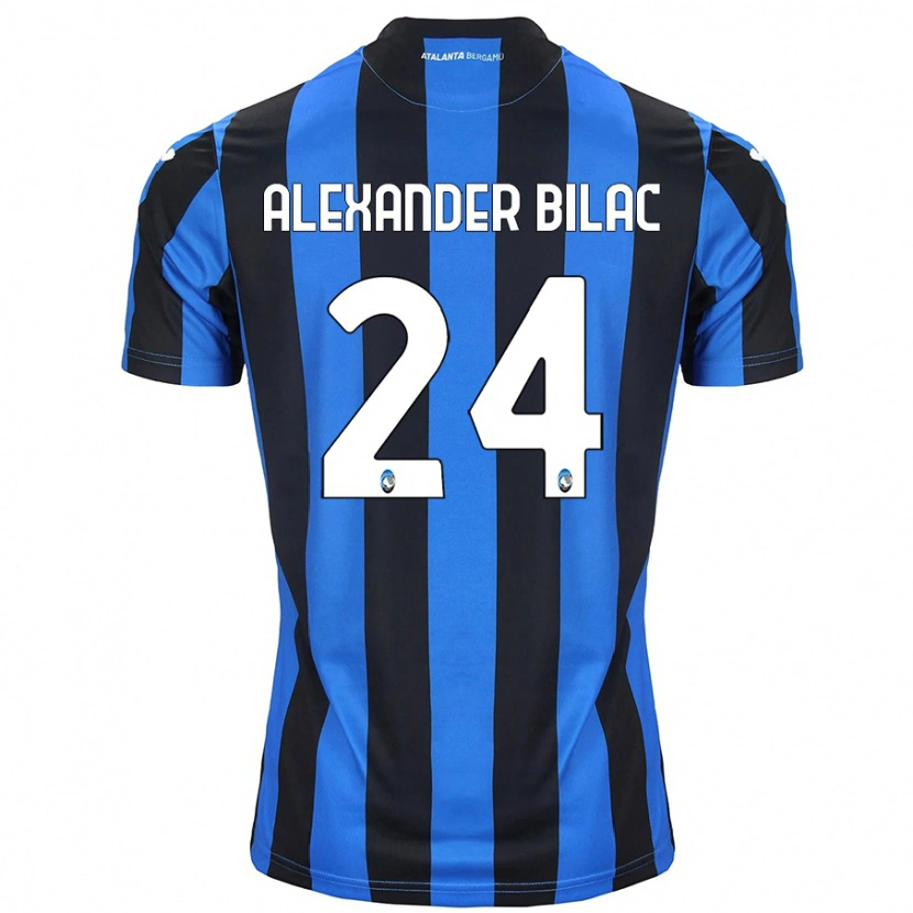 Danxen Kinder Max Alexander Bilac #24 Blau Schwarz Heimtrikot Trikot 2024/25 T-Shirt Schweiz