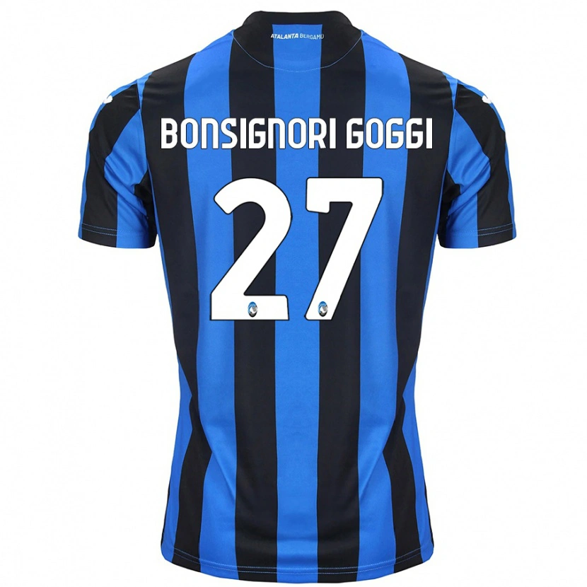 Danxen Kinder Lorenzo Bonsignori Goggi #27 Blau Schwarz Heimtrikot Trikot 2024/25 T-Shirt Schweiz