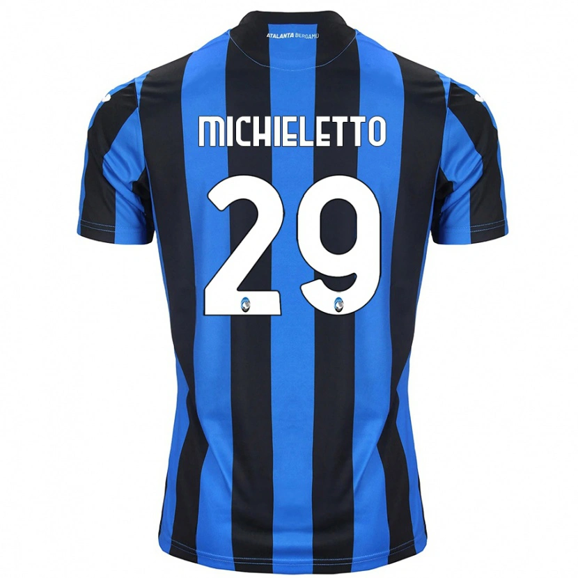 Danxen Kinder Andrea Michieletto #29 Blau Schwarz Heimtrikot Trikot 2024/25 T-Shirt Schweiz