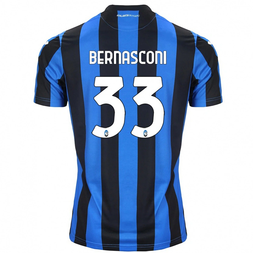 Danxen Kinder Lorenzo Bernasconi #33 Blau Schwarz Heimtrikot Trikot 2024/25 T-Shirt Schweiz