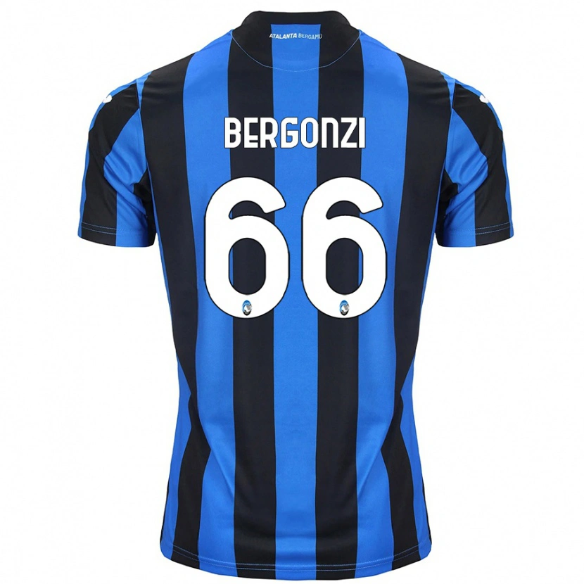 Danxen Kinder Federico Bergonzi #66 Blau Schwarz Heimtrikot Trikot 2024/25 T-Shirt Schweiz