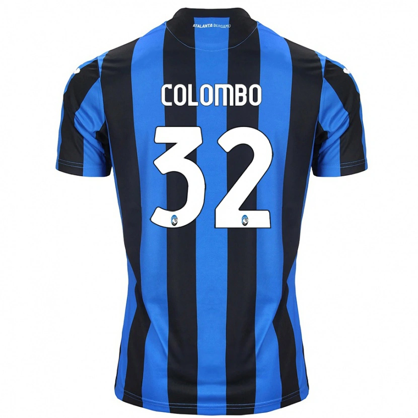 Danxen Kinder Matteo Colombo #32 Blau Schwarz Heimtrikot Trikot 2024/25 T-Shirt Schweiz