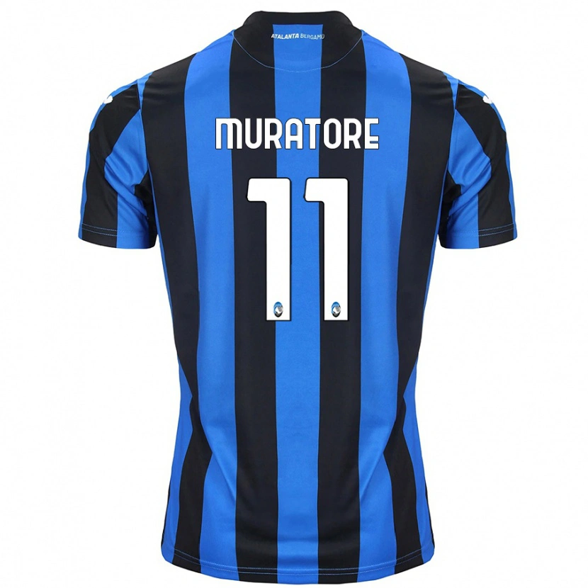 Danxen Kinder Simone Muratore #11 Blau Schwarz Heimtrikot Trikot 2024/25 T-Shirt Schweiz