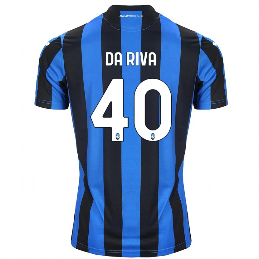 Danxen Kinder Jacopo Da Riva #40 Blau Schwarz Heimtrikot Trikot 2024/25 T-Shirt Schweiz