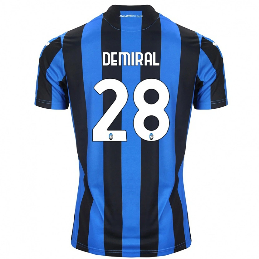 Danxen Kinder Merih Demiral #28 Blau Schwarz Heimtrikot Trikot 2024/25 T-Shirt Schweiz