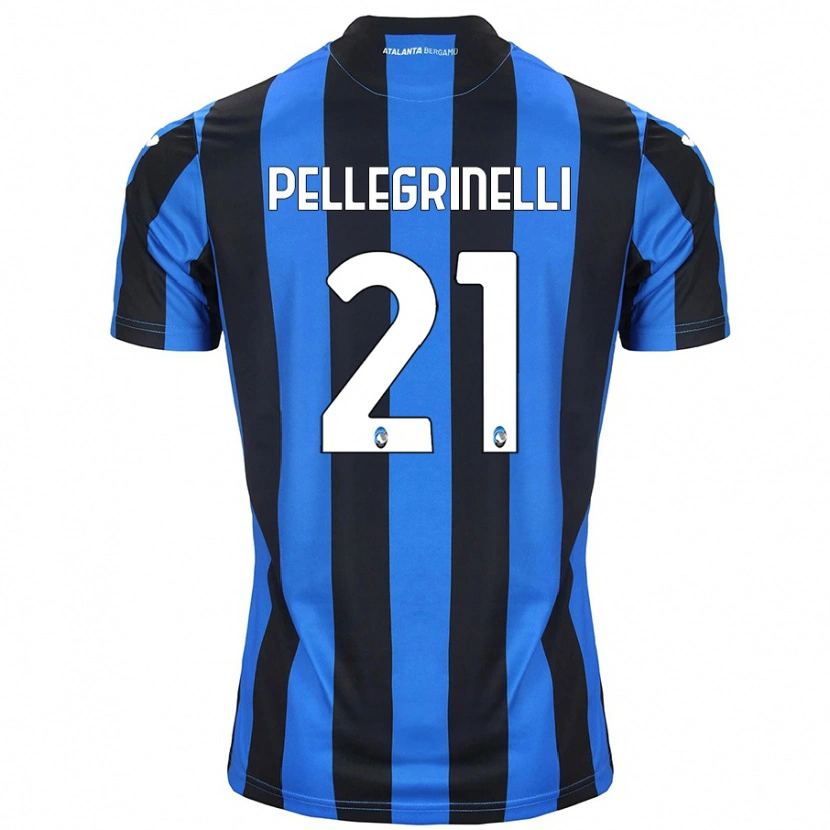 Danxen Kinder Giorgia Pellegrinelli #21 Blau Schwarz Heimtrikot Trikot 2024/25 T-Shirt Schweiz