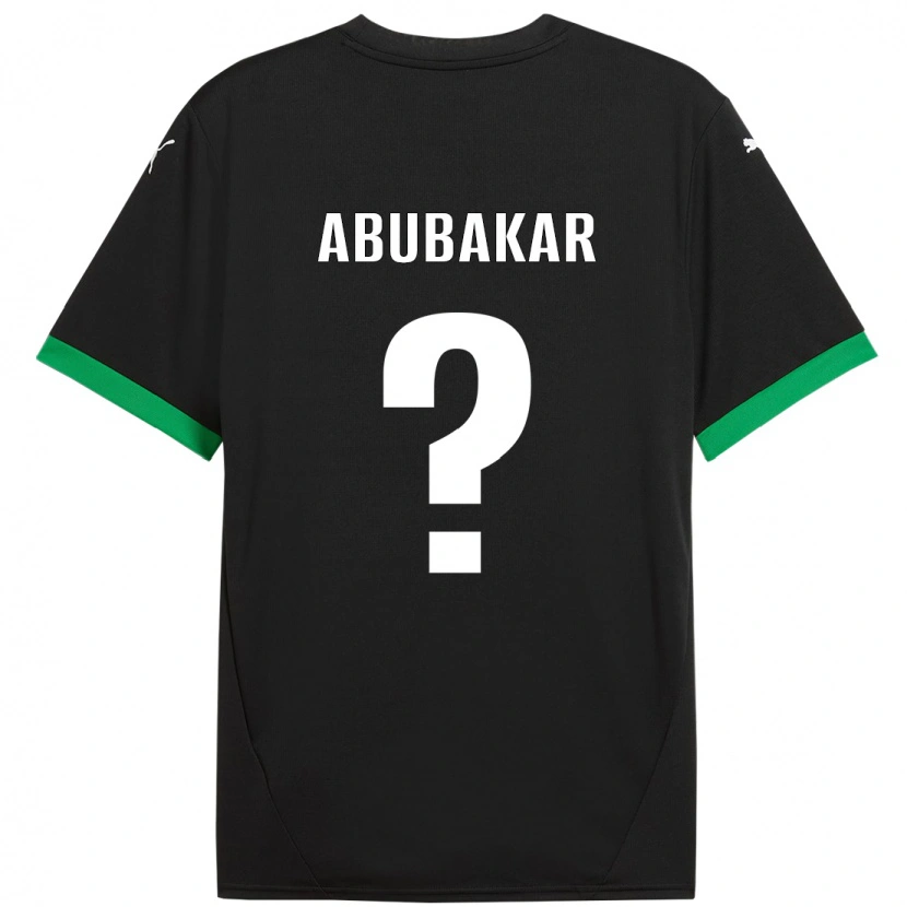 Danxen Kinder Salim Abubakar #0 Schwarz Dunkelgrün Heimtrikot Trikot 2024/25 T-Shirt Schweiz