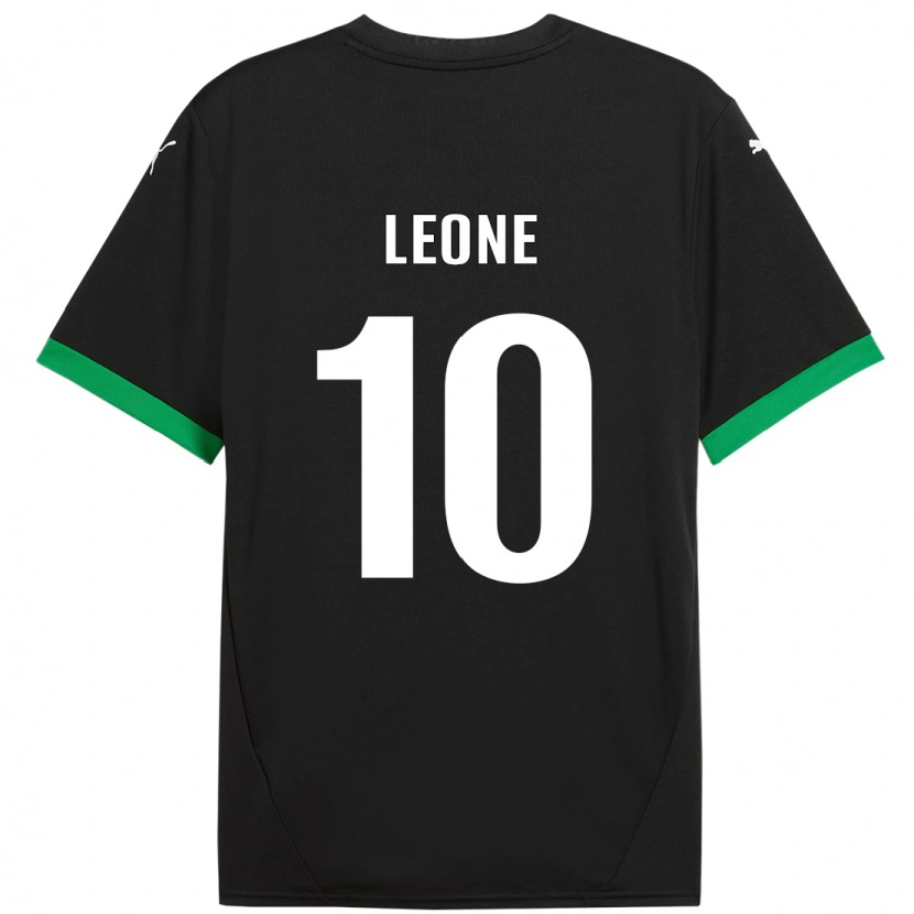 Danxen Kinder Kevin Leone #10 Schwarz Dunkelgrün Heimtrikot Trikot 2024/25 T-Shirt Schweiz