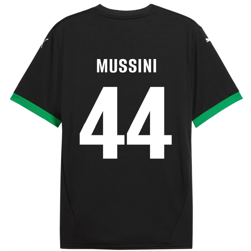 Danxen Kinder Andrea Mussini #44 Schwarz Dunkelgrün Heimtrikot Trikot 2024/25 T-Shirt Schweiz