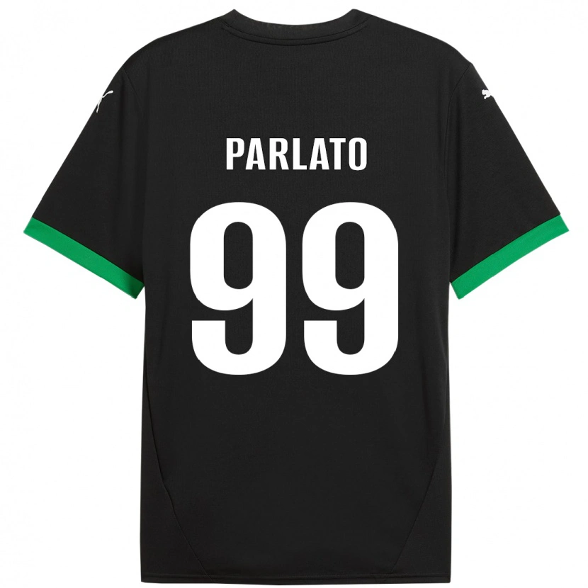 Danxen Kinder Claudio Parlato #99 Schwarz Dunkelgrün Heimtrikot Trikot 2024/25 T-Shirt Schweiz