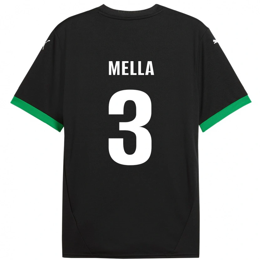 Danxen Kinder Sara Mella #3 Schwarz Dunkelgrün Heimtrikot Trikot 2024/25 T-Shirt Schweiz