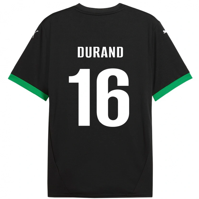 Danxen Kinder Solène Durand #16 Schwarz Dunkelgrün Heimtrikot Trikot 2024/25 T-Shirt Schweiz