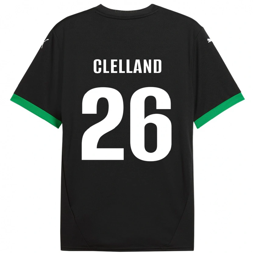 Danxen Kinder Lana Clelland #26 Schwarz Dunkelgrün Heimtrikot Trikot 2024/25 T-Shirt Schweiz