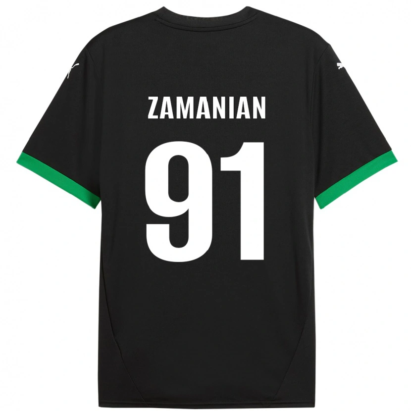 Danxen Kinder Annahita Zamanian #91 Schwarz Dunkelgrün Heimtrikot Trikot 2024/25 T-Shirt Schweiz