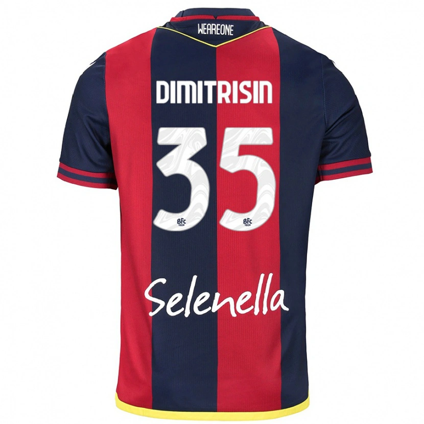 Danxen Kinder Danila Dimitrișin #35 Rot Königsblau Heimtrikot Trikot 2024/25 T-Shirt Schweiz