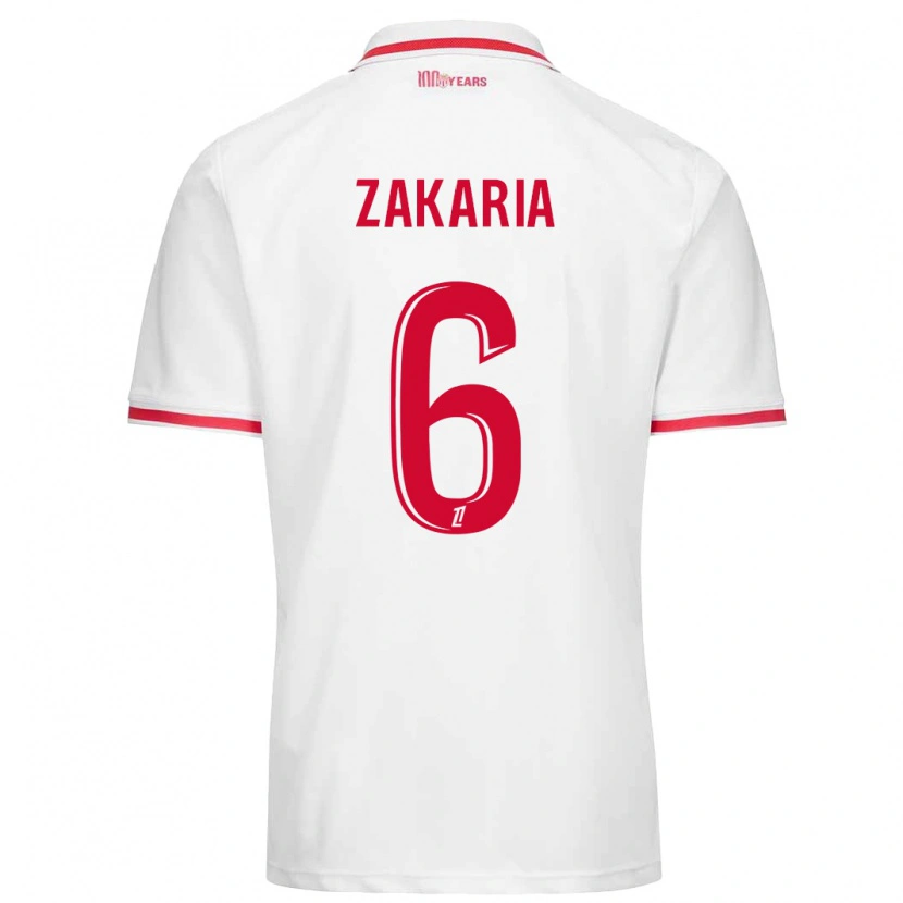 Danxen Kinder Denis Zakaria #6 Weiß Rot Heimtrikot Trikot 2024/25 T-Shirt Schweiz