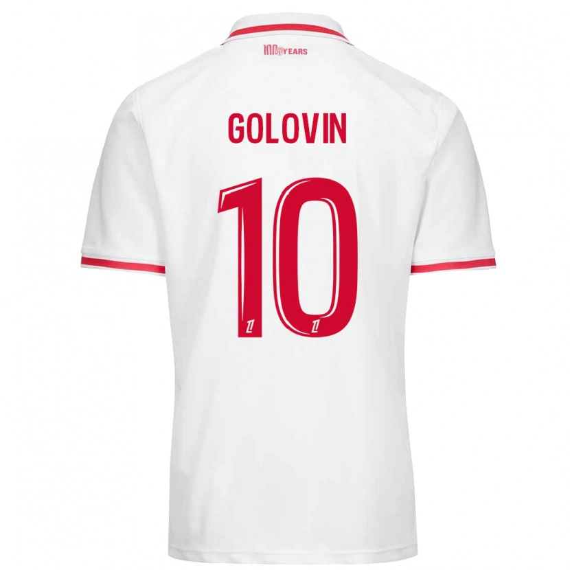 Danxen Kinder Aleksandr Golovin #10 Weiß Rot Heimtrikot Trikot 2024/25 T-Shirt Schweiz