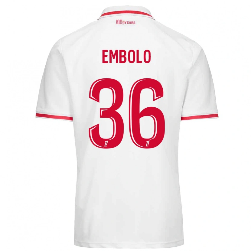 Danxen Kinder Breel Embolo #36 Weiß Rot Heimtrikot Trikot 2024/25 T-Shirt Schweiz