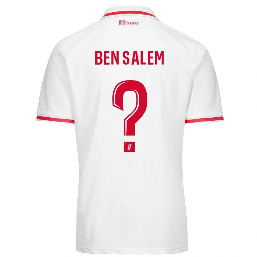 Danxen Kinder Oualid Ben Salem #0 Weiß Rot Heimtrikot Trikot 2024/25 T-Shirt Schweiz