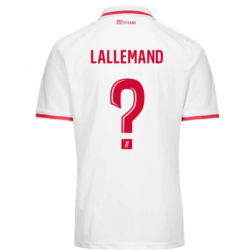 Danxen Kinder Nassim Lallemand #0 Weiß Rot Heimtrikot Trikot 2024/25 T-Shirt Schweiz