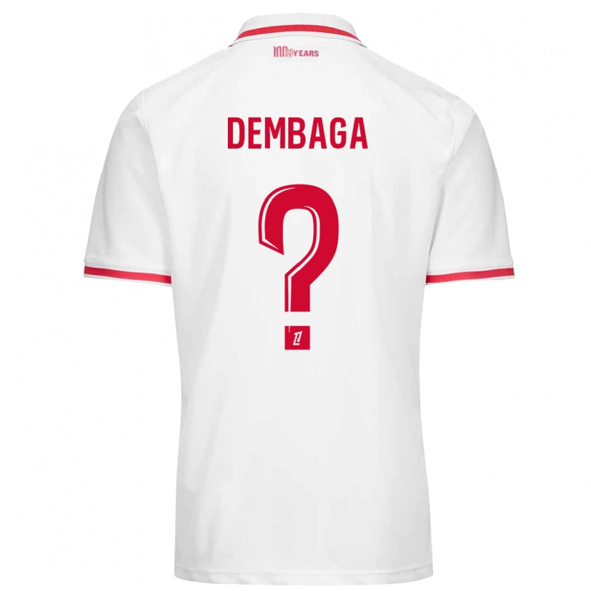 Danxen Kinder Boubakar Dembaga #0 Weiß Rot Heimtrikot Trikot 2024/25 T-Shirt Schweiz