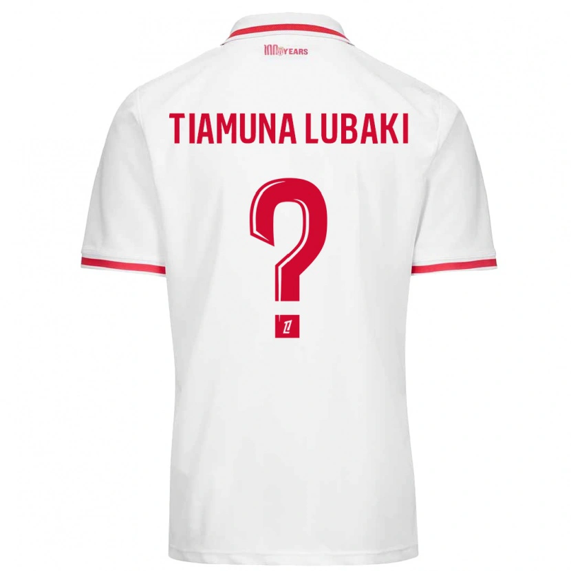 Danxen Kinder Loïc Tiamuna Lubaki #0 Weiß Rot Heimtrikot Trikot 2024/25 T-Shirt Schweiz