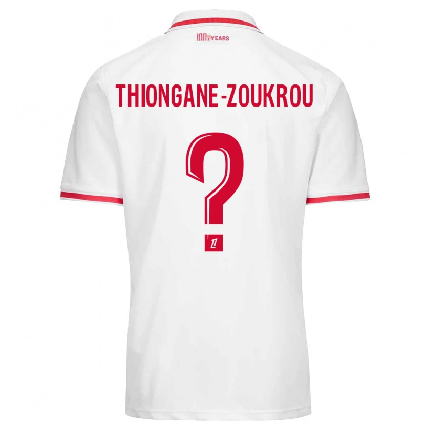 Danxen Kinder Ackah-Tidiane Thiongane-Zoukrou #0 Weiß Rot Heimtrikot Trikot 2024/25 T-Shirt Schweiz