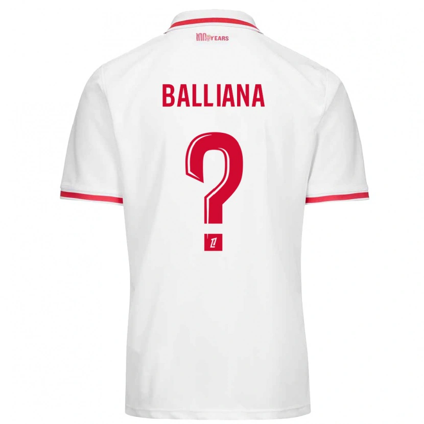 Danxen Kinder David Balliana #0 Weiß Rot Heimtrikot Trikot 2024/25 T-Shirt Schweiz