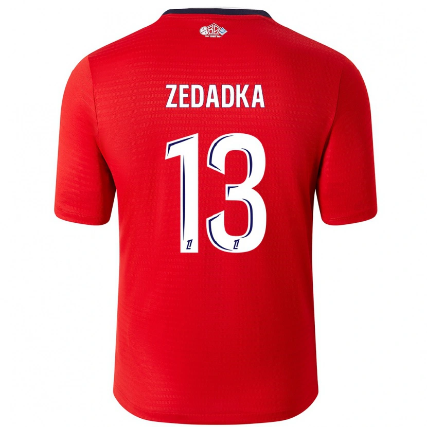 Danxen Kinder Akim Zedadka #13 Rot Weiß Heimtrikot Trikot 2024/25 T-Shirt Schweiz