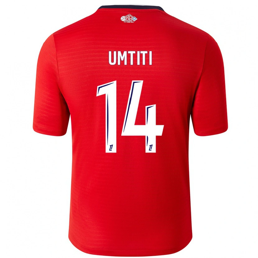 Danxen Kinder Samuel Umtiti #14 Rot Weiß Heimtrikot Trikot 2024/25 T-Shirt Schweiz