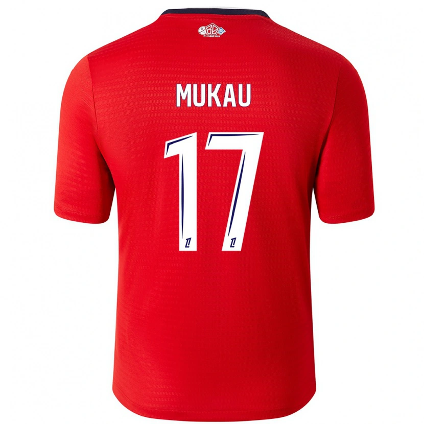 Danxen Kinder Ngal'ayel Mukau #17 Rot Weiß Heimtrikot Trikot 2024/25 T-Shirt Schweiz