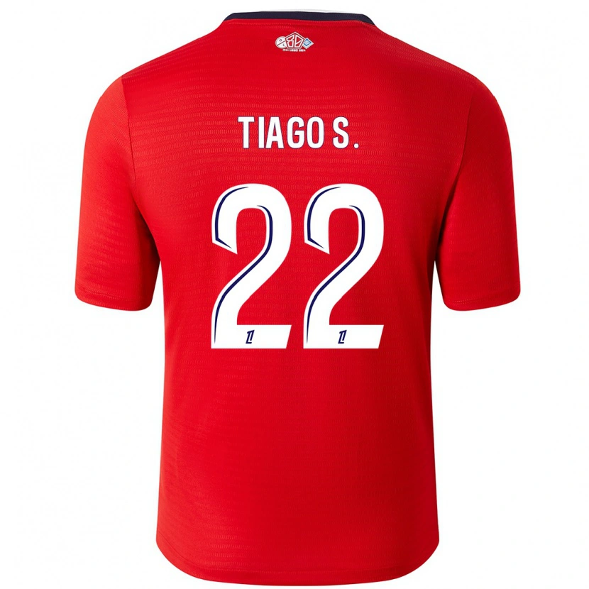 Danxen Kinder Tiago Santos #22 Rot Weiß Heimtrikot Trikot 2024/25 T-Shirt Schweiz