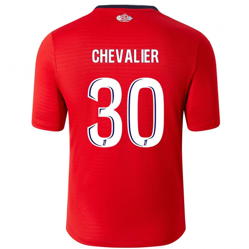 Danxen Kinder Lucas Chevalier #30 Rot Weiß Heimtrikot Trikot 2024/25 T-Shirt Schweiz