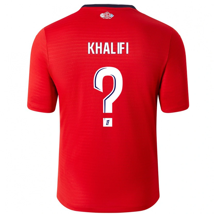 Danxen Kinder Yassine Khalifi #0 Rot Weiß Heimtrikot Trikot 2024/25 T-Shirt Schweiz