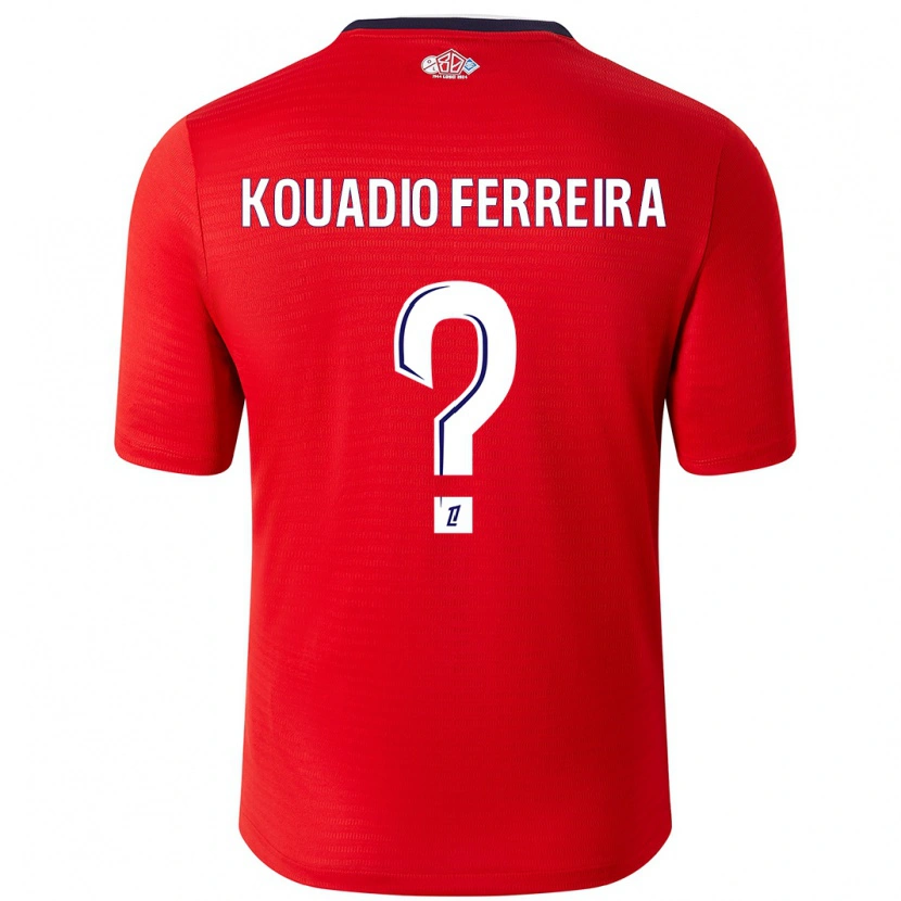 Danxen Kinder Wilfrid Kouadio Ferreira #0 Rot Weiß Heimtrikot Trikot 2024/25 T-Shirt Schweiz