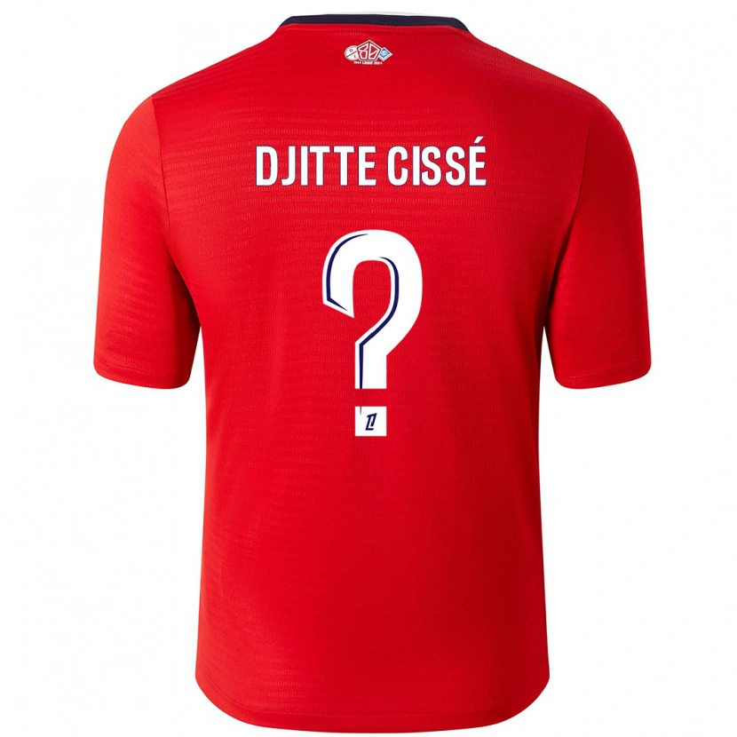 Danxen Kinder Babacar Djitte Cissé #0 Rot Weiß Heimtrikot Trikot 2024/25 T-Shirt Schweiz