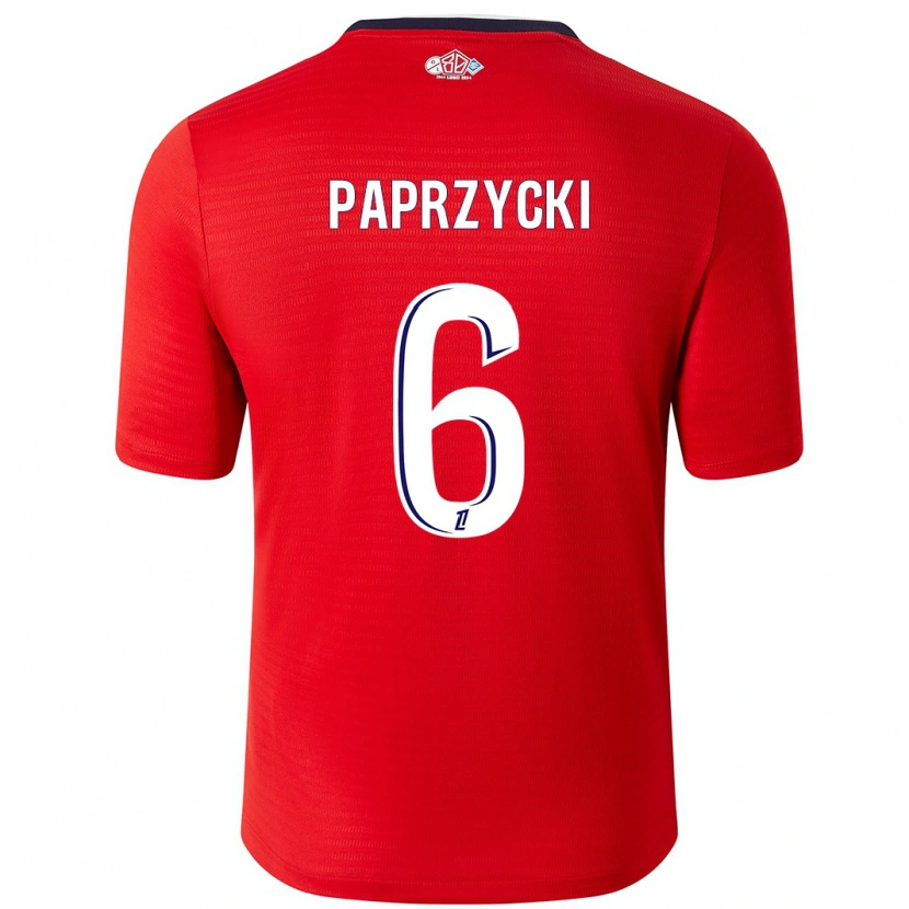 Danxen Kinder Aurore Paprzycki #6 Rot Weiß Heimtrikot Trikot 2024/25 T-Shirt Schweiz