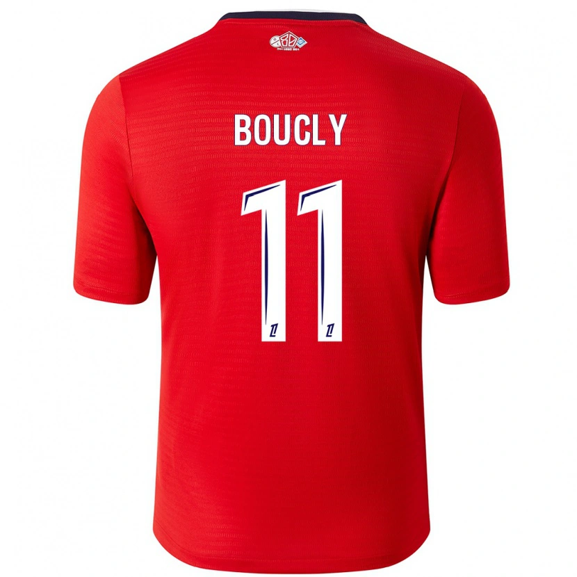 Danxen Kinder Maïté Boucly #11 Rot Weiß Heimtrikot Trikot 2024/25 T-Shirt Schweiz