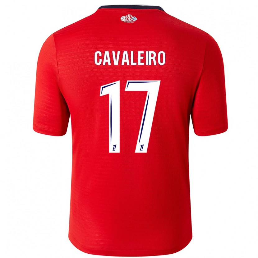 Danxen Kinder Ivan Cavaleiro #17 Rot Weiß Heimtrikot Trikot 2024/25 T-Shirt Schweiz