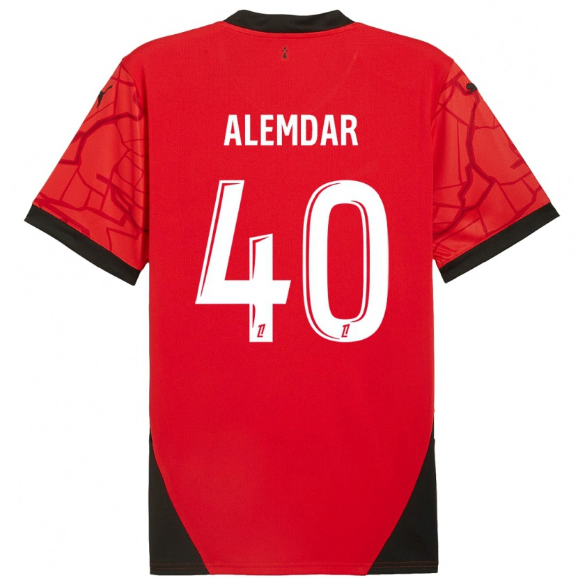 Danxen Kinder Doğan Alemdar #40 Rot Schwarz Heimtrikot Trikot 2024/25 T-Shirt Schweiz