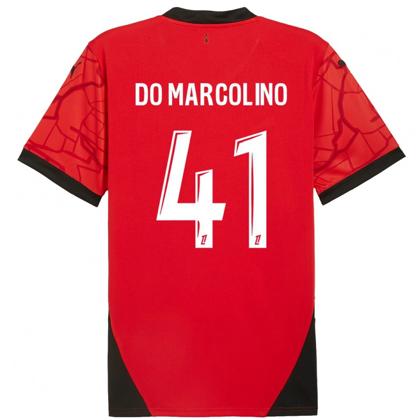 Danxen Kinder Alan Do Marcolino #41 Rot Schwarz Heimtrikot Trikot 2024/25 T-Shirt Schweiz