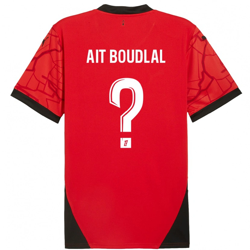 Danxen Kinder Abdelhamid Ait Boudlal #0 Rot Schwarz Heimtrikot Trikot 2024/25 T-Shirt Schweiz