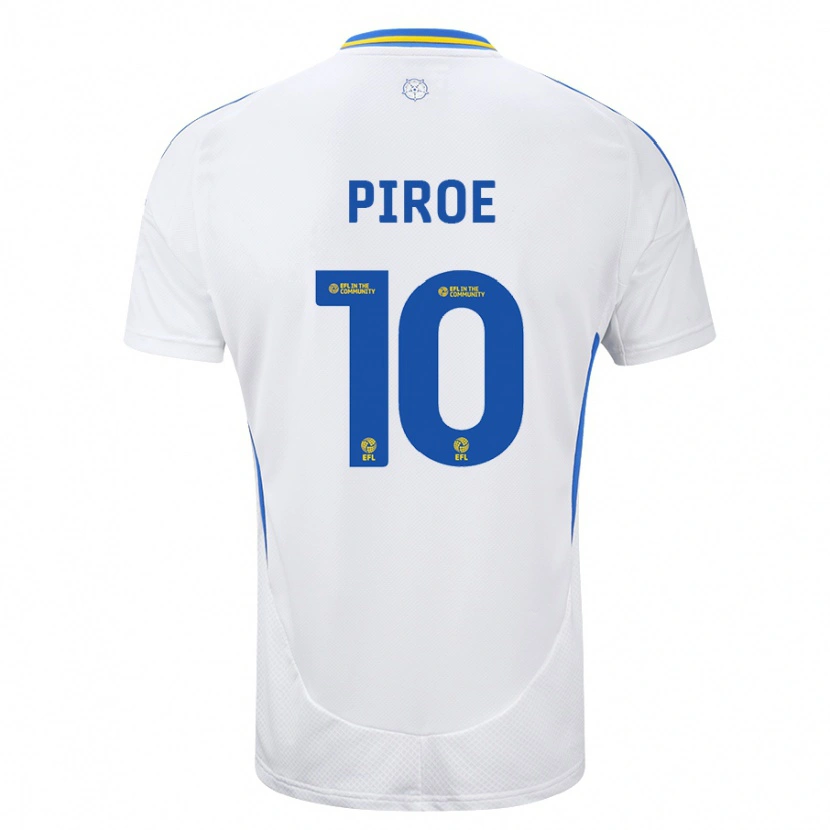 Danxen Kinder Joël Piroe #10 Weiß Blau Heimtrikot Trikot 2024/25 T-Shirt Schweiz