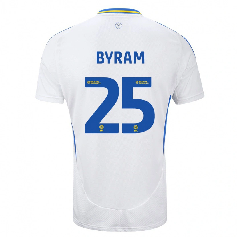 Danxen Kinder Sam Byram #25 Weiß Blau Heimtrikot Trikot 2024/25 T-Shirt Schweiz