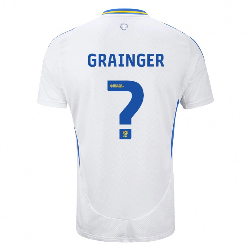 Danxen Kinder Owen Grainger #0 Weiß Blau Heimtrikot Trikot 2024/25 T-Shirt Schweiz